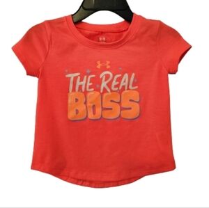 Under Armour Neon Orange The Real Boss Baby Girl Size 12M